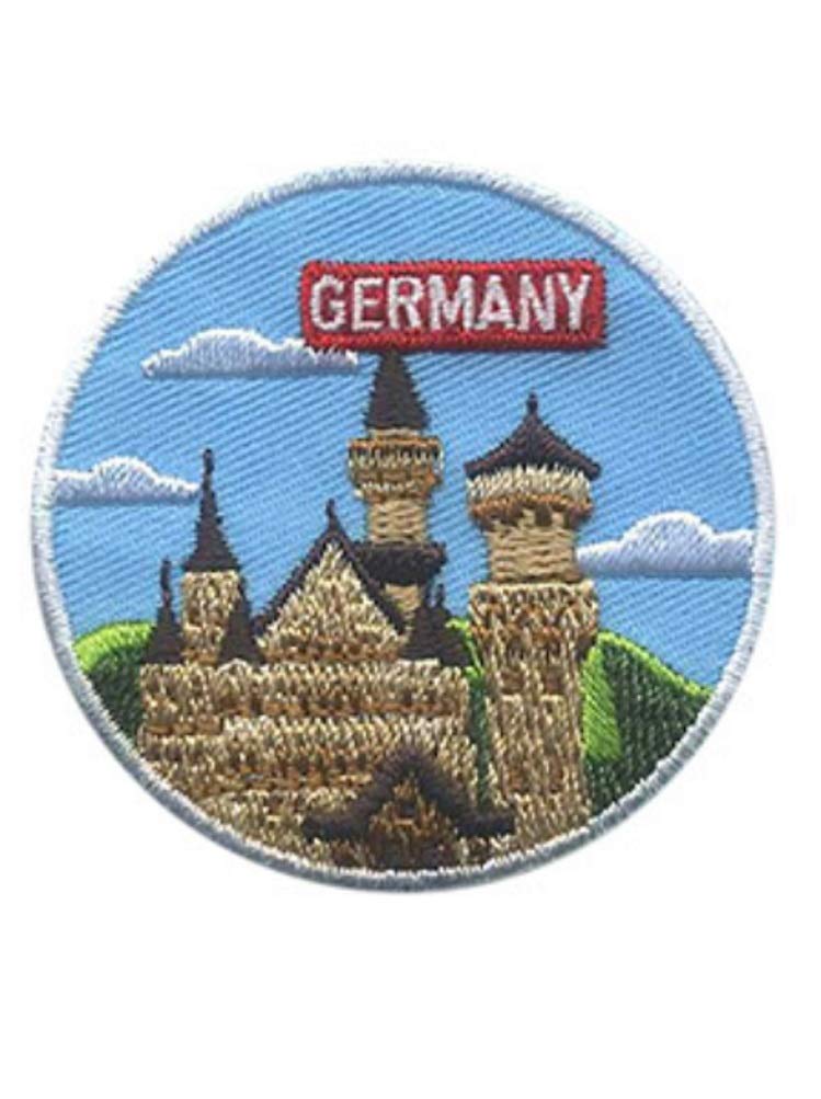 Germany - Bavarian Castle - German Visit Trip Travel 2" Iron On Embroidered Patch